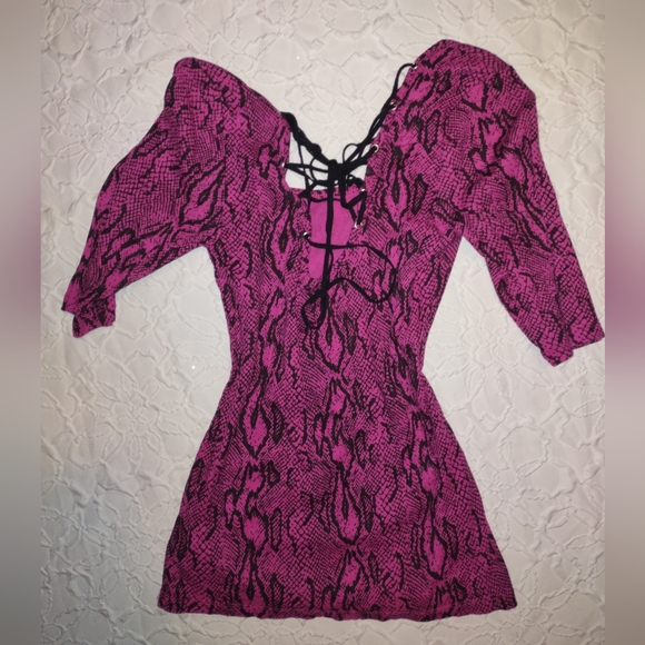 Neon pink snakeskin top - Picture 9 of 9